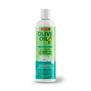 ORS Olive Oil Max Moisture Super Silkening Leave-In Conditioner, Rice Water & Electrolytes, All Hair Types, 16 oz