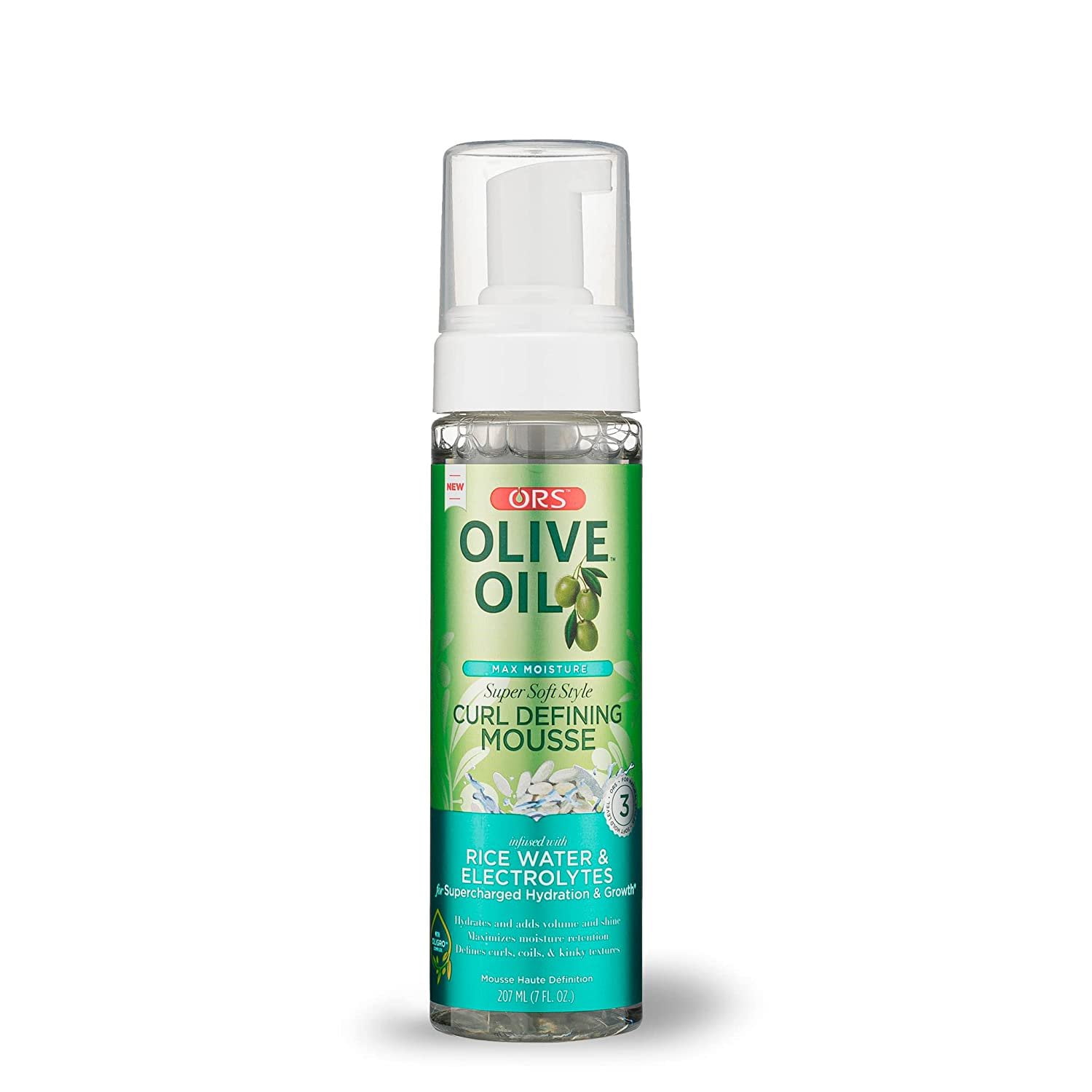 ORS Olive Oil Max Moisture Super Soft Style Curl Defining Mousse with