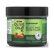 ORS Olive Oil Style and Sculpt Cover and Hold Black Wax Edge Filler, 4.94 Oz., Pack of 3