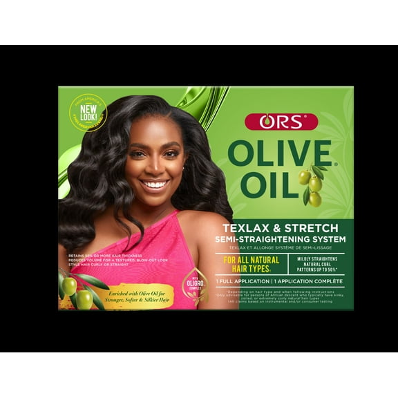 ORS Olive Oil Texlax & Stretch Semi Hair Straightening System for All Natural Hair Types