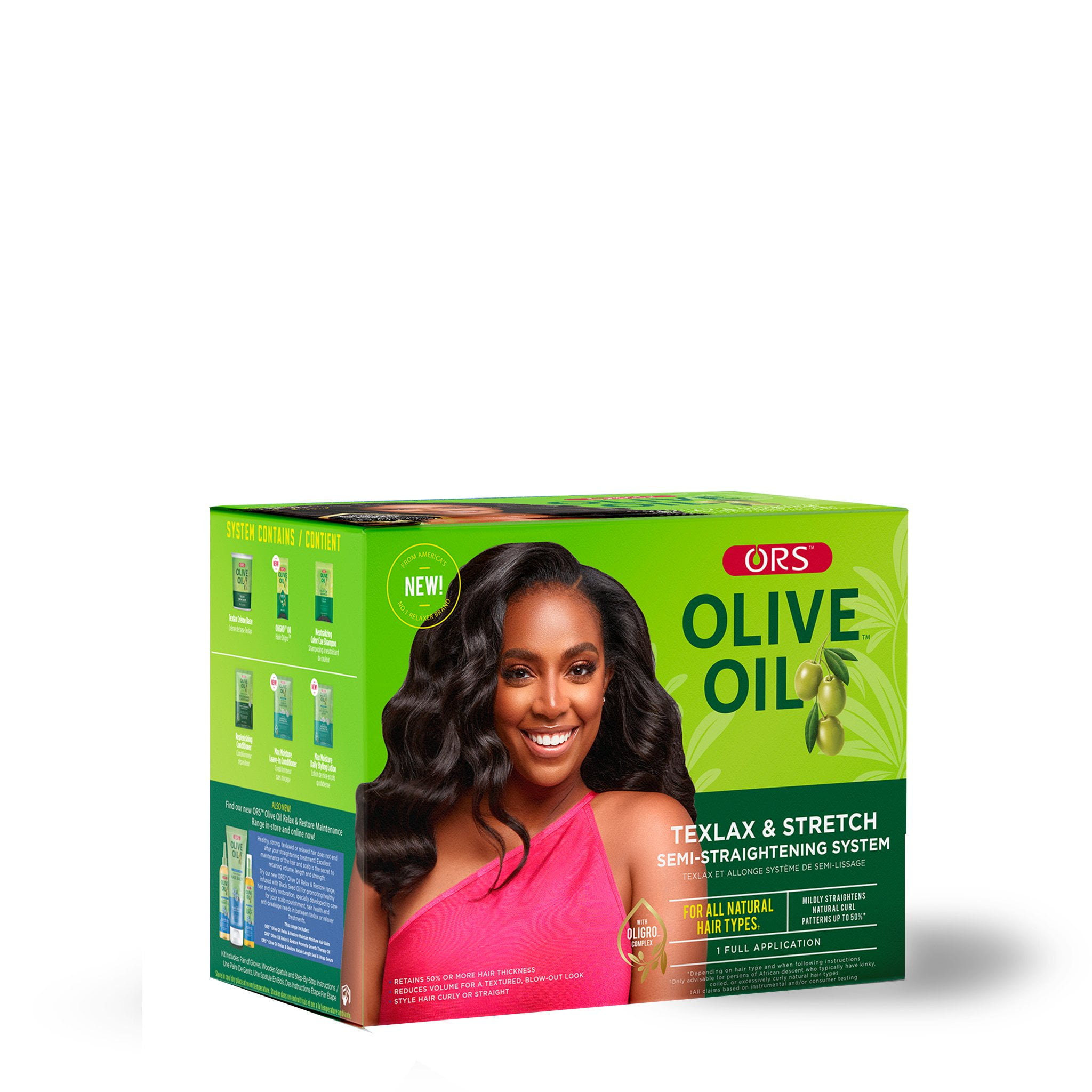 ORS Olive Oil Texlax & Stretch Semi Hair Straightening System for All