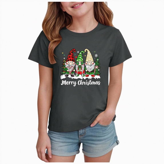 ORT Christmas Shirts for Toddler Girls Boys Kids Funny Xmas Graphic Raglan Sleeve Holiday Tops