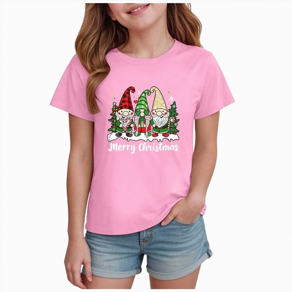 ORT Christmas Shirts for Toddler Girls Boys Kids Funny Xmas Graphic Raglan Sleeve Holiday Tops