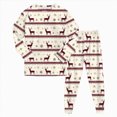 thumbnail image 1 of ORT Toddler Baby Girls Boy Christmas Pajamas Set Kids Sleepwear 2 Pcs Pjs Long Sleeve Top and Pant Sleepwear Clothes Sets, 1 of 9