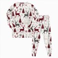 thumbnail image 1 of ORT Toddler Baby Girls Boy Christmas Pajamas Set Kids Sleepwear 2 Pcs Pjs Long Sleeve Top and Pant Sleepwear Clothes Sets, 1 of 9