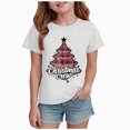 thumbnail image 1 of ORT Toddler Girls Boys Christmas Graphic T-Shirts Holiday Short Sleeve Tees Tops Xmas Short Sleeve Tops, 1 of 6