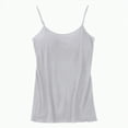 thumbnail image 1 of ORT Womens Built-in Bra Padded Camisole Yoga Tanks Tops(Grey,6XL), 1 of 8