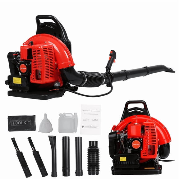 ORVELDIN 205 MPH 665 CFM Backpack Leaf Blower – 63CC 2 Stroke Gas Powered, Low Vibration, Ergonomic Design, Cruise Control – High-Performance Blower for Leaves, Dust, Snow & Yard Cleanup