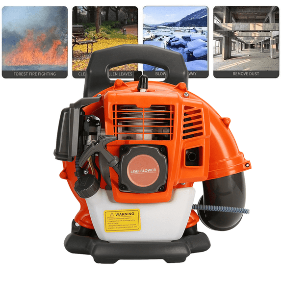 ORVELDIN Gas Leaf Blower, Backpack Leaf Blower, 52CC 2-Stroke 550 CFM Backpack Blowers Gas Powered, Gas Powered Leaf Blower, Gas Blowers for Lawn Care, Yard, Road Cleaning