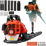 ORVELDIN Leaf Blower,Gas Power Leaf Blower,52CC 550CFM 2-Stroke Backpack Leaf Blower Snow Blower Dust Blower Variable Speed for Blowing, Vacuuming and Shredding
