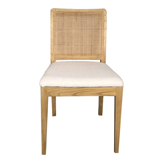 Moe's Home Collection Orville Dining Chair w/Rattan Back Natural (Set of 2)