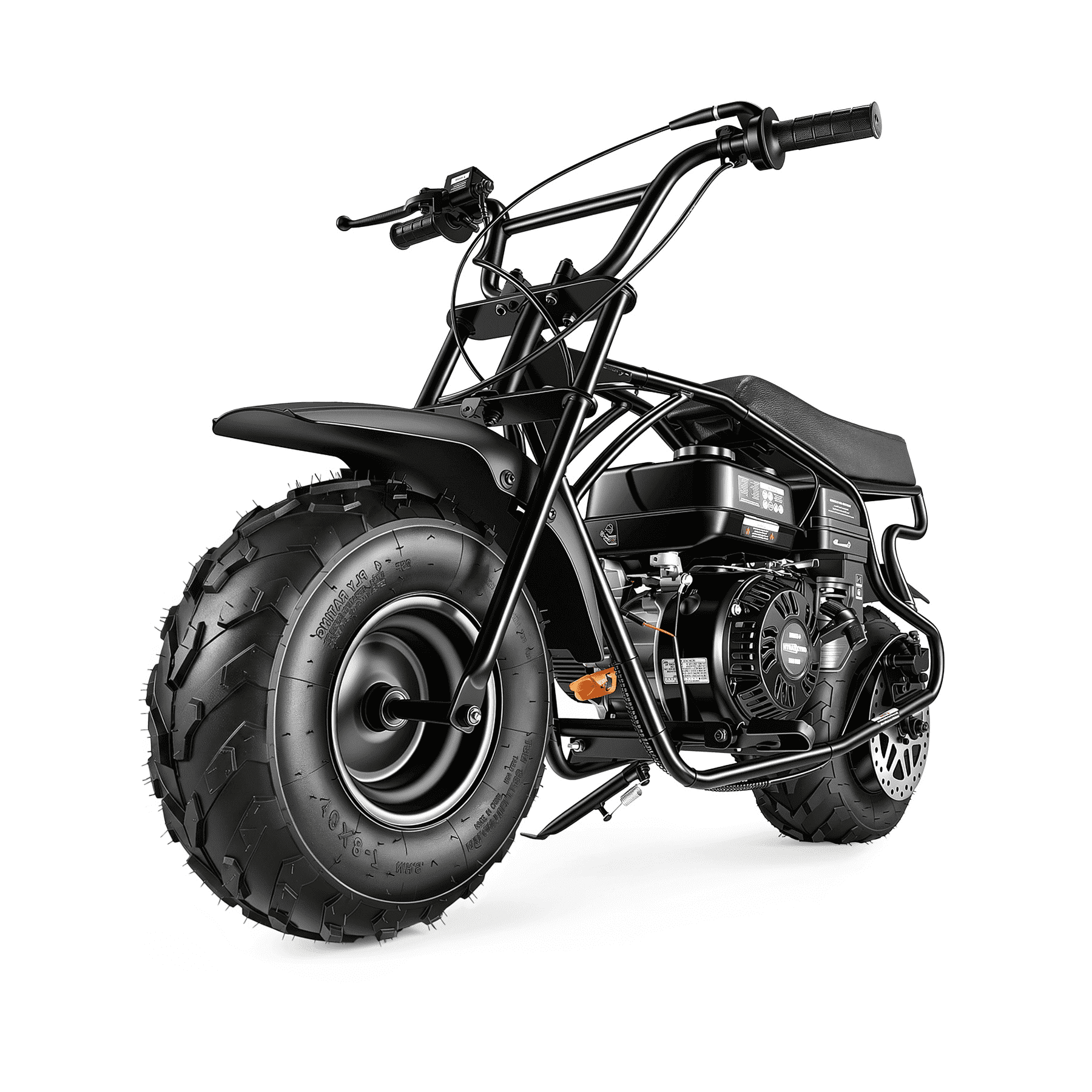 Oryxearth 4-Stroke Minibike, 196CC Gas Powered Dirt Bike,Off-Road Trail for Adult, up to 30 Mph, Black