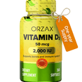 thumbnail image 1 of ORZAX Vitamin D3 Softgels, 2000 IU, 360 Count (Pack of 1), 1 of 9