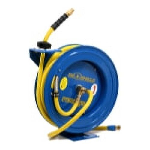 OS Air Hose on 18 Gauge Heavy Duty Reel 3/8" x 50' BluBird
