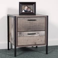 thumbnail image 1 of OS Home & Office Furniture Model 41102 Two Drawer Night Stand with Metal Frame and Legs, 1 of 5