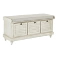 thumbnail image 1 of OS Home & Office Furniture Model  Storage Bench, White Wash, 1 of 1