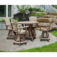 thumbnail image 1 of OS Home and Office CR130WWTB-K Five Piece Round Counter Height Dining Set, 1 of 8