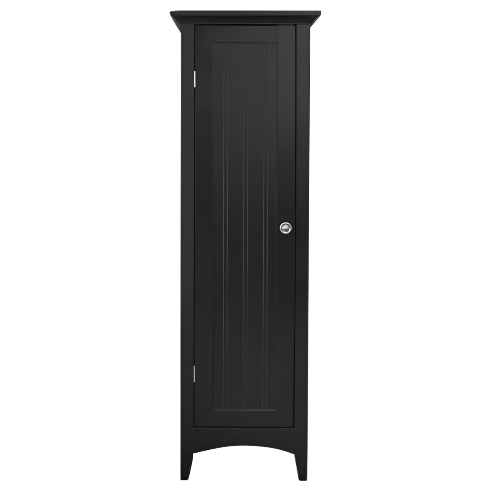 Black One Door Adjustable Shelving Storage Pantry