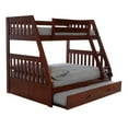 thumbnail image 1 of OS Home and Office Furniture 2819TRU-22 Solid Pine Bunk Bed in Rich Merlot., 1 of 8