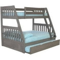 thumbnail image 1 of OS Home and Office Furniture 3219TRU-22 Solid Pine Bunk Bed in Charcoal Gray, 1 of 6