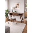 thumbnail image 1 of OS Home and Office Furniture 47.25" 1-Drawer Wood Desk in Danish Walnut, 1 of 10