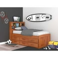 thumbnail image 1 of OS Home and Office Furniture 82120K6-22 Captains Bookcase Bed in Warm Honey, 1 of 6