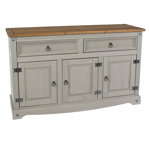 OS Home and Office Furniture Wood Buffet Sideboard in Corona Gray