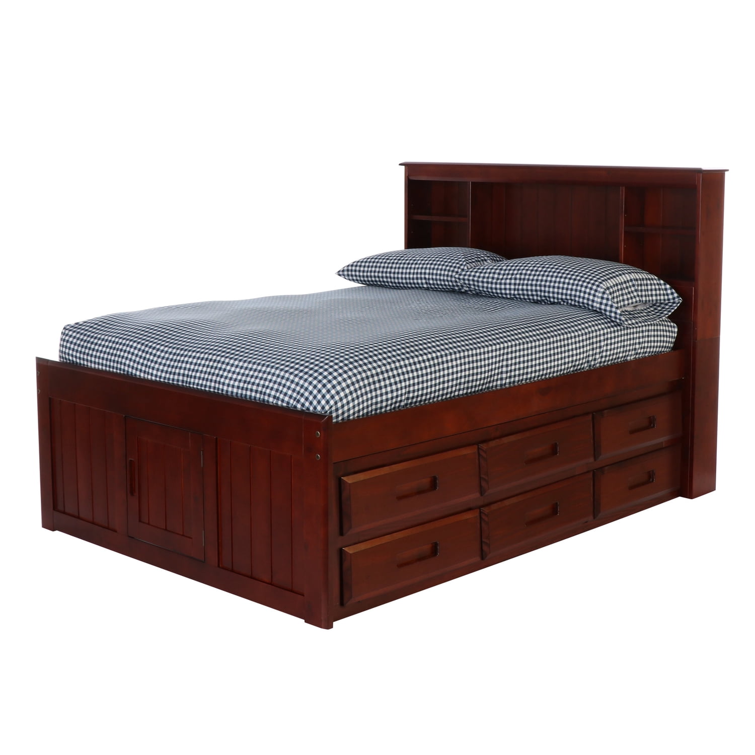 OS Home and Office Furniture Model 2821K6KD Solid Pine Full Captains