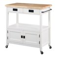 thumbnail image 1 of OS Home and Office Furniture RADW-11 Radford White Kitchen Cart, 1 of 7