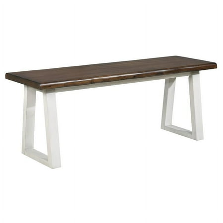 OS Home and Office Furniture Weston Bench in Wood Stain Finish