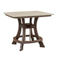 thumbnail image 1 of OS Home and Office Model Counter Height Square Table in Weatherwood with Tudor Brown Base - N/A, 1 of 5