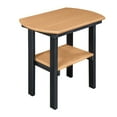 thumbnail image 1 of OS Home and Office Model Oval End Table in Cedar with a Black Base, 1 of 4