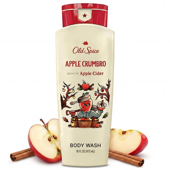 Old Spice Body Wash for Men, Apple Crumbro-Apple Cider, Limited Edition, 16 fl oz