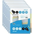 thumbnail image 1 of OS Plus 5-Tab Write-on Big Tab Dividers with Single Curved Pocket, Assorted, 6 Set, 1 of 8