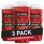 Old Spice Mens Deodorant Aluminum-Free Swagger, 11.4oz, 3 Pack
