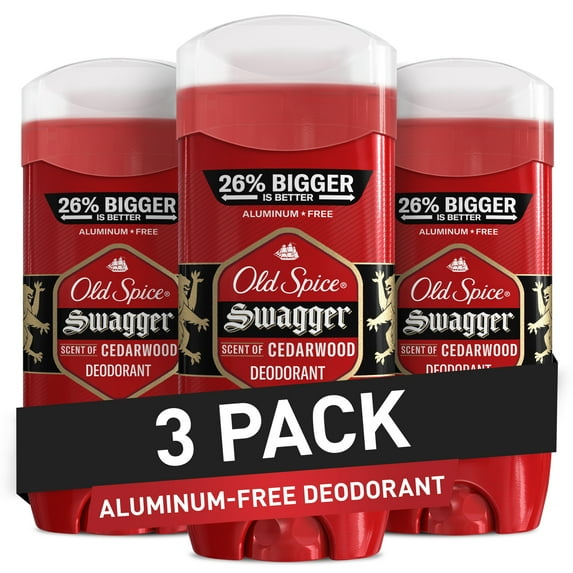 Old Spice Men's Deodorant Aluminum-Free Swagger, 11.4oz, 3 Pack