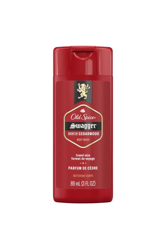 Red Zone Swagger Men's Body Wash, All Skin Types, Scent of Cedarwood, 3 fl oz