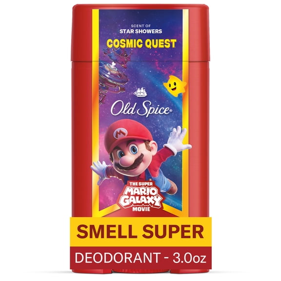 Old Spice Men's Deodorant Cosmic Quest, Old Spice x The Super Mario Galaxy Movie, 3.0 oz