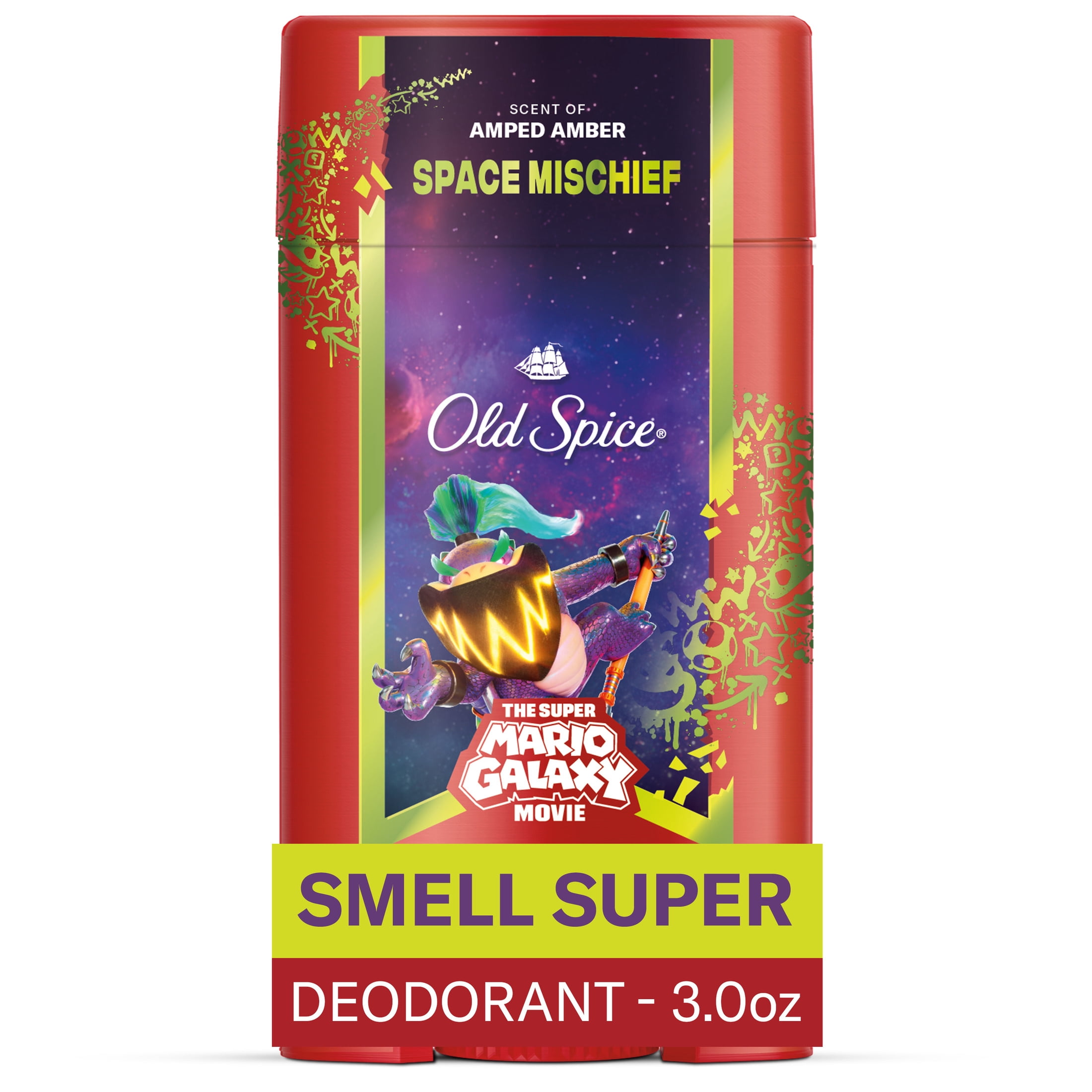 Old Spice Men's Deodorant, Space Mischief, Old Spice x The Super Mario Galaxy Movie, 3.0 oz