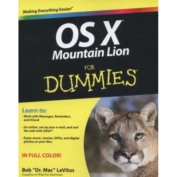 Pre-Owned OS X Mountain Lion for Dummies (Paperback) 1118394186 9781118394182