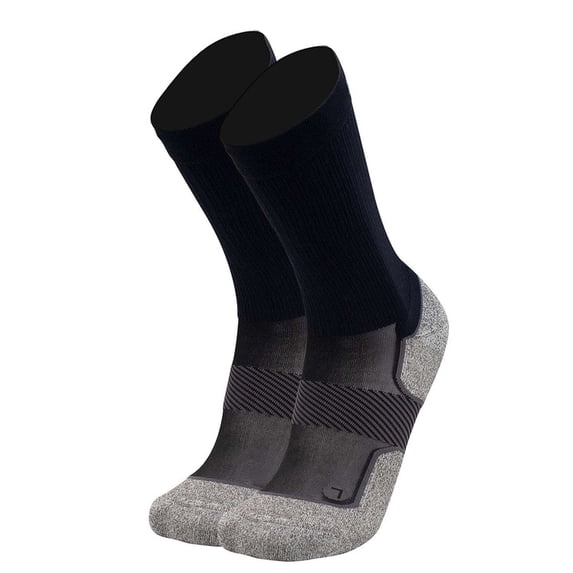 OS1st Active Comfort Crew Socks Black OS1-10034B Unisex Bamboo Charcoal Cushion