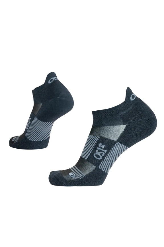 OS1st Thin Air Performance Unisex No Show Black Sock