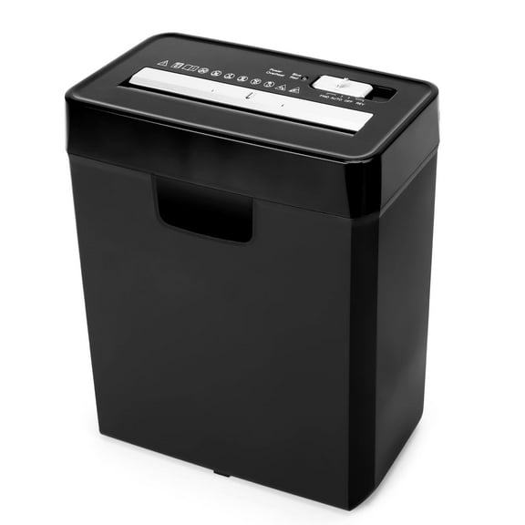 OS611 Home Office Shredder,6-Sheet Cross-Cutting Paper Shredder,P-2 Safety Level, Credit Card Documents Commercial Shredder Black