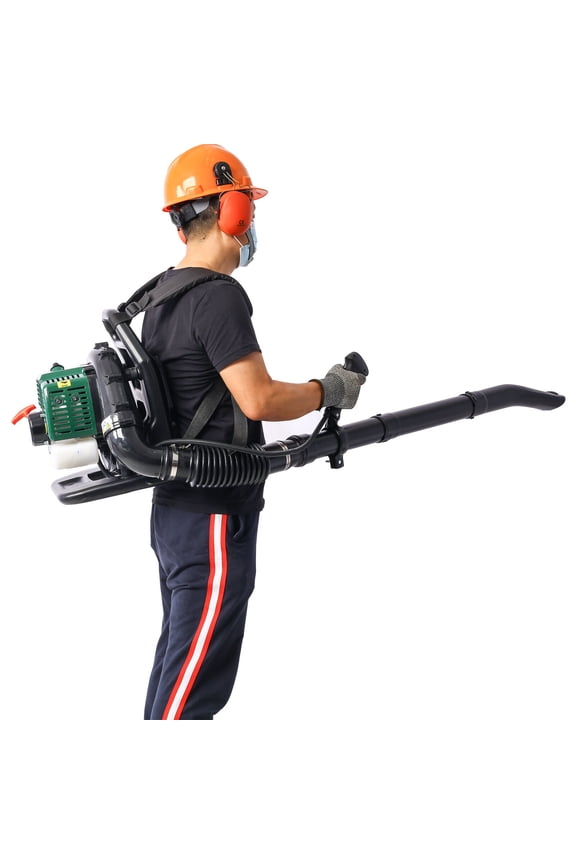 OSAKAPRO 52CC 2-Cycle Gas Backpack Leaf Blower with extention tube,green,