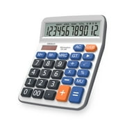 OSALO Calculator Large Buttons Extra Big Display 12 Digit Office Desktop Calculator (OS-5M)