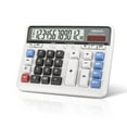thumbnail image 1 of OSALO Extra Large LCD Display Big Buttons 12 Digits Desktop Solar Accounting Calculator (OS-2135 Pro), 1 of 7