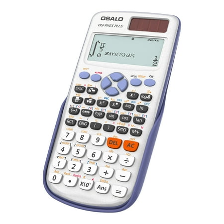 OSALO Scientific Calculator 417 Function 2 Line 10+2 Digits Written Display Solar(OS 991ES Plus)
