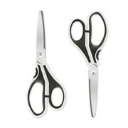 OSALO Scissors Office Right/Left Handed Craft Paper Large Blunt Tip Scissors 2 Pack