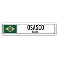 thumbnail image 1 of OSASCO BRAZIL Street Sign Brazilian flag city country road wall gift, 1 of 5