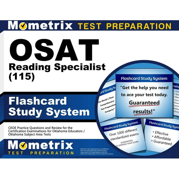 OSAT Reading Specialist (115) Flashcard Study System: CEOE Practice Questions and Review for the Certification Examinations for Oklahoma Educators / Oklahoma Subject Area Tests